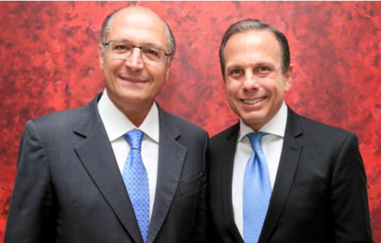 Geraldo e Doria em foto de estúdio