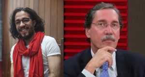 Jean Wyllys e Merval Pereira