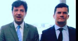 Luiz Henrique Mandetta e Sergio Moro, ex-ministros de Jair Bolsonaro