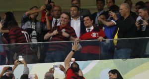 Bolsonaro na torcida do Flamengo