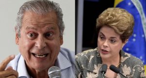 A imagem de José Dirceu e de Dilma Rousseff