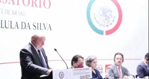 Lula em discurso no México