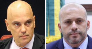 Daniel Silveira e Alexandre de Moraes