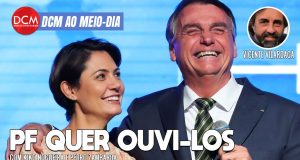 DCM Ao Meio-Dia: PF quer ouvir Michelle e Bolsonaro no caso de joias ilegais; sujeito prega sanções dos EUA ao Brasil