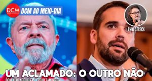 DCM Ao Meio-Dia: Leite admite que não preveniu enchentes por “questão fiscal”; filme de Lula é aclamado em Cannes. Foto: Reprodução/DCMTV~YouTube