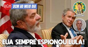 DCM Ao Meio-Dia: EUA espionaram Lula por décadas, rendendo 819 documentos; Silvio Santos internado. Foto: Reprodução/DCMTV