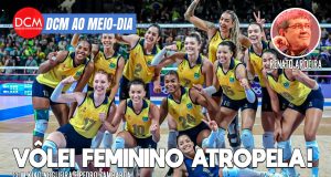 DCM Ao Meio-Dia: Brasil bate República Dominicana no vôlei; Receita rebate fake news sobre medalhas. Foto: Reprodução/DCMTV