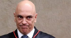 O ministro Alexandre de Moraes, do Supremo Tribunal Federal (STF), com expressão de preocupação