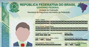 Modelo da nova carteira nacional de identidade