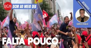 DCM Ao Meio-Dia: Boulos faz caminhada da vitória na véspera do pleito; Fabrício Rinaldi ao vivo da Paulista. Foto: Reprodução/DCMTV